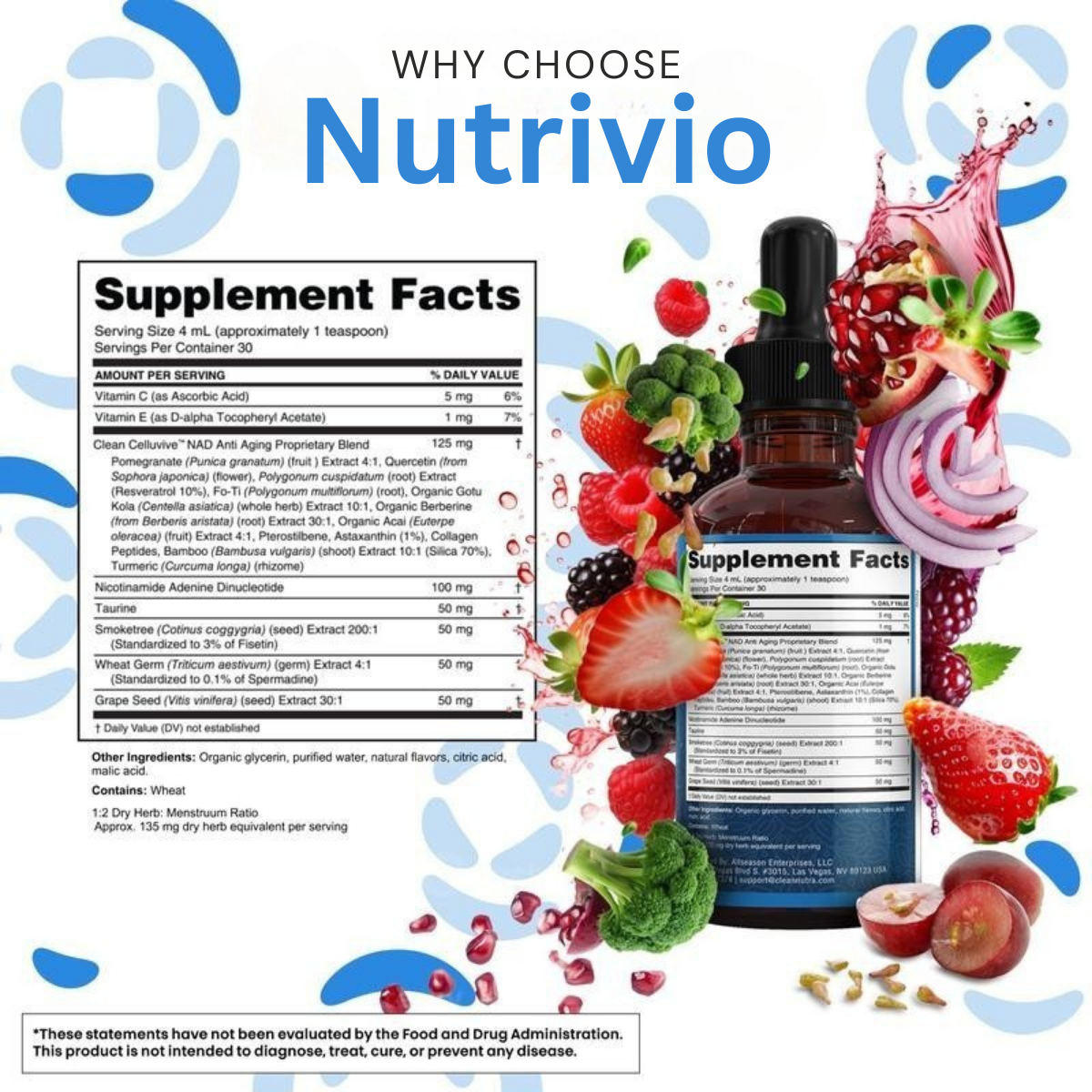 Nutrivio NAD+ Supplement Drop