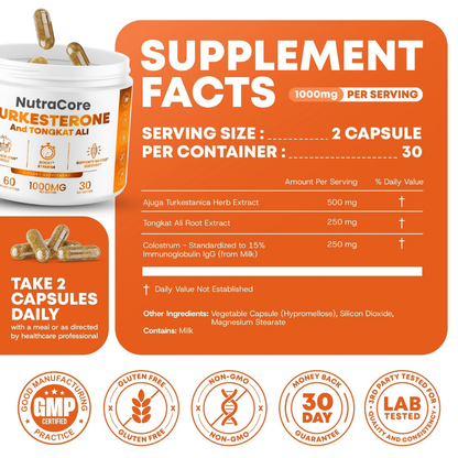 NutraCore®- Turkesterone & Tongkat Ali